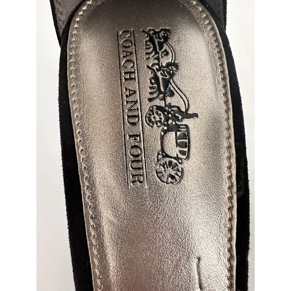 Coach and Four Women's Strappy Heel Ankle Sandals 7.5‎ Zip/Drawstrings Closure